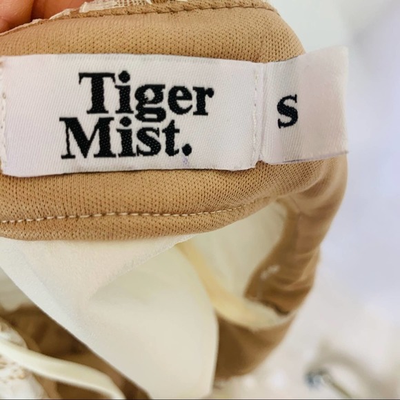 Tiger Mist White Lace Bust Crop Top Bustier S 2551 - Picture 8 of 9